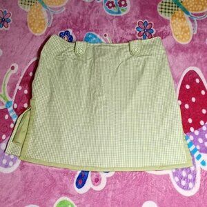 Vintage Skurt Green/white plaid